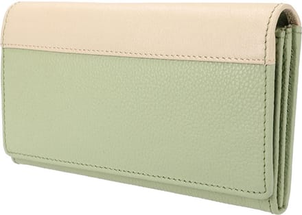 Leather Design Overslag Portemonnee RFID Revival Vintage Jade