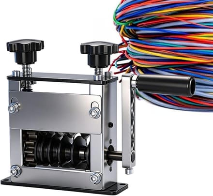 Koperdraad Stripmachine - Afvalkabelstripper - Draad Strippen - Zes Gaten Ontwerp - 1-17 mm - Zilver