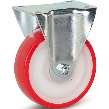 Meso Bokwiel polyurethaan 125mm - 230kg draagvermogen *