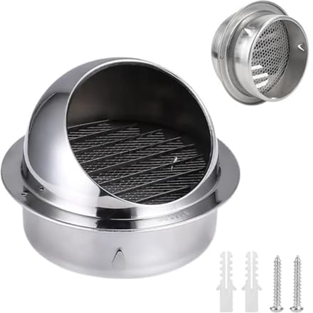 Verstelbaar ventilatierooster 120 mm voor afzuigsystemen