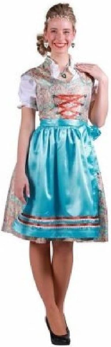 Dirndl ''Janna'' Turquoise, Jurk-Schort (mt 46)