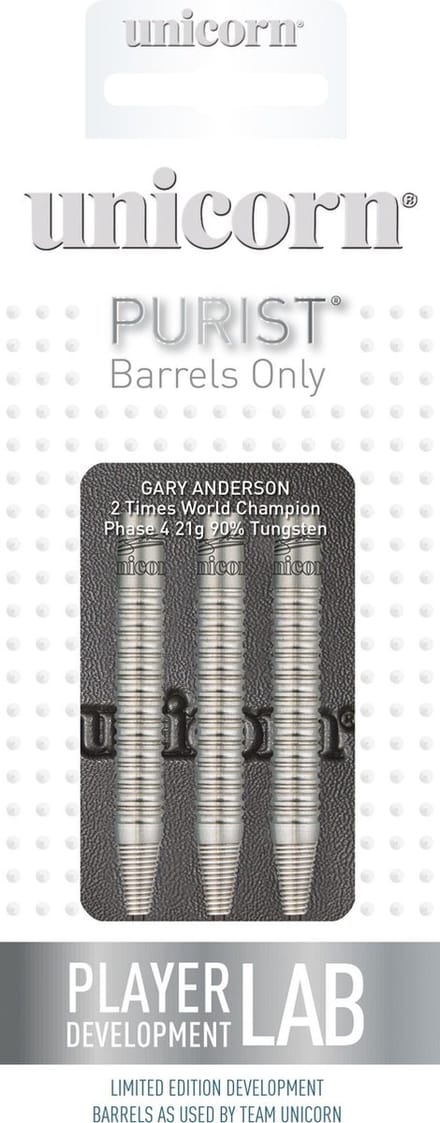 Unicorn Purist Gary Anderson W.C. Phase 4 90% - Dartpijlen