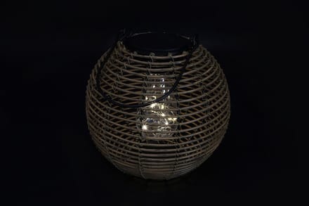 Countryfield Hanglamp solar LED Eliya L naturel 9x19x19cm