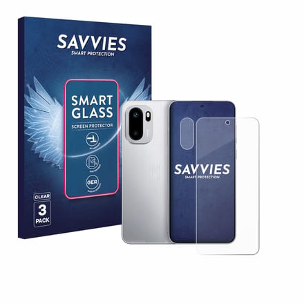 3 Stuks Savvies Screenprotector - geschikt voor OnePlus Ace 6 (Voor+Camera) - beschermfolie glas transparant