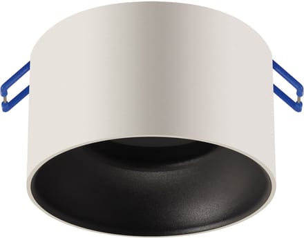 PANAMA - inbouwspot Armatuur - Rond - Wit/Zwart kleur - 85mm