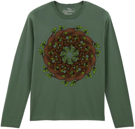 Celtic Knot Tree Branches The Coloured House Longsleeve T-shirt M