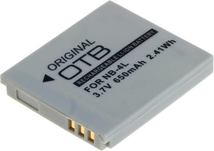 OTB Camera accu compatibel met Canon NB-4L / 650 mAh