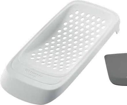 Westmark Spätzlerasp met flexibele deegschraper, kunststof, wit/grijs, Spatzl, 61132270