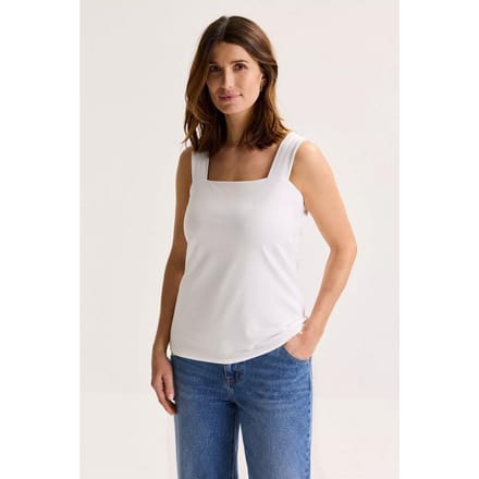 Jersey Top Met Brede Schouderbanden