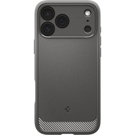 Spigen Rugged Armor Backcover MagSafe voor de Apple iPhone 17 Pro Max - Grey