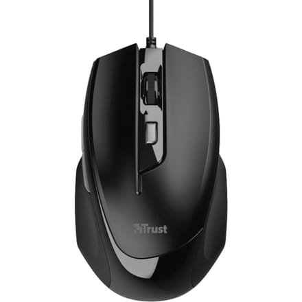 Trust Voca Comfort - Maus - Für Rechtshänder Muis USB Optisch Zwart 6 Toetsen 2400 dpi