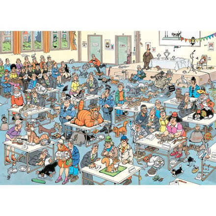 Jumbo Jan van Haasteren De Kattenshow 1000 stukjes Volwassenen puzzels