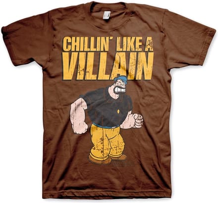 Popeye Chillin'Like A Villain T-shirt bruin