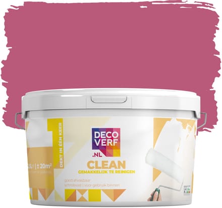 Decoverf clean muurverf cyclaam, 2.5L