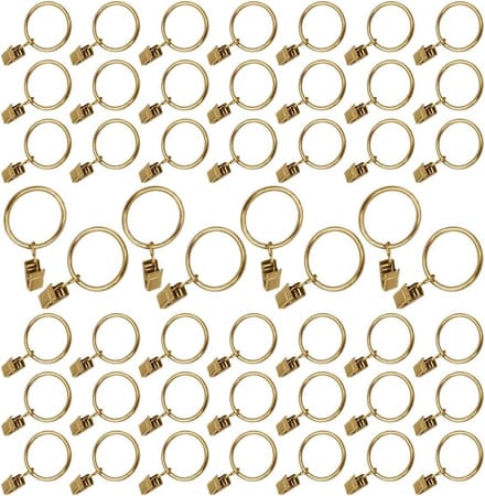 Dailygoods- Gordijnringen Roestvrij Staal - 50 Stuks - 38 mm Diameter