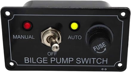 Boot Control Unit - Schakelaar Paneel - Watersport Elektronica - Overbelasting Beveiliging - 4.8 x 8.8 x 11.9 cm - Zwart