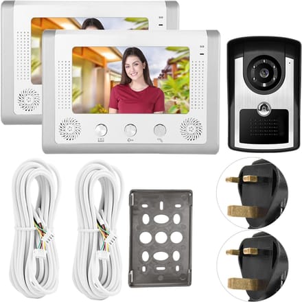 Kit Interphone Vidéo HD 7 Pouces Sonnette Interphone 801FC12