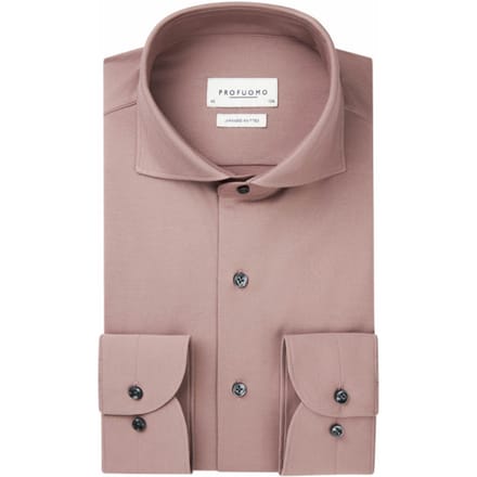 Profuomo Japanese knitted overhemd met lange mouwen