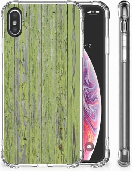 Apple iPhone X | Xs Stevig Telefoonhoesje Green Wood