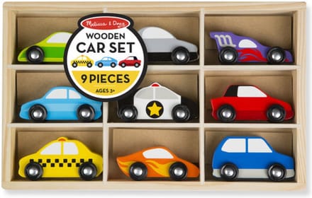 Melissa & Doug Auto-set Jr. 10 Cm Hout 10-delig
