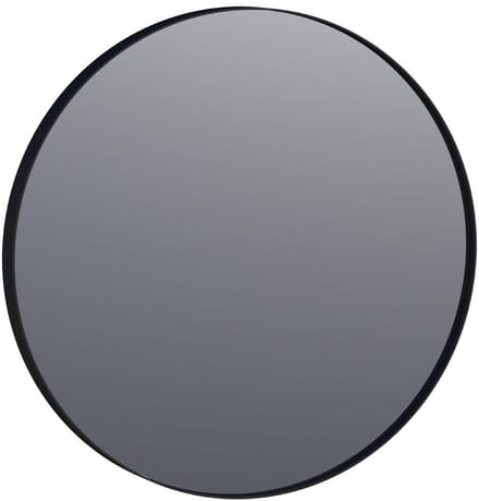 Brauer Onyx Spiegel - 70 cm - Rond - Zwart Geborsteld Frame