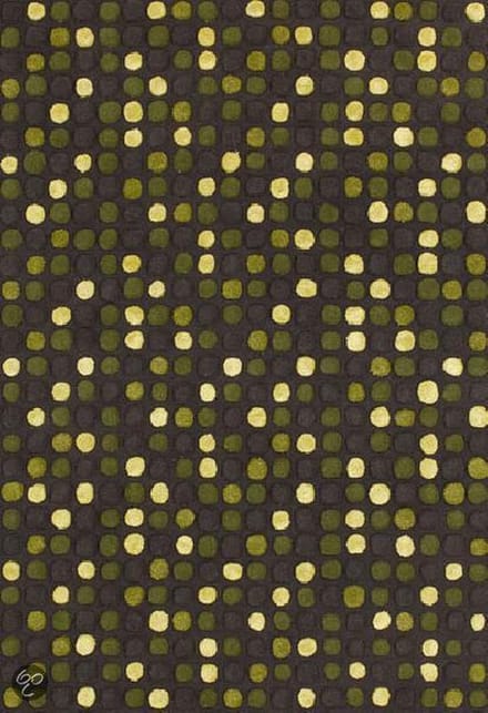 LIGNE PURE Reflect Vloerkleed/tapijt - Multi Groen - 200x300