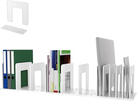 Bureau Organizer - Documentenhouder Sorteerder - Kantoor School - Verstelbare Secties - 88x20x18 cm - Wit