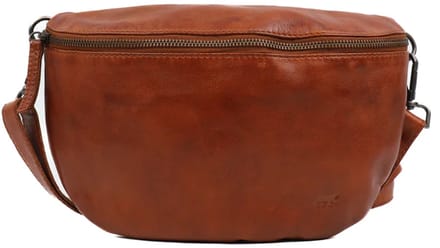 Bear Design Maiky Leren Heuptas / Crossbodytas - Cognac