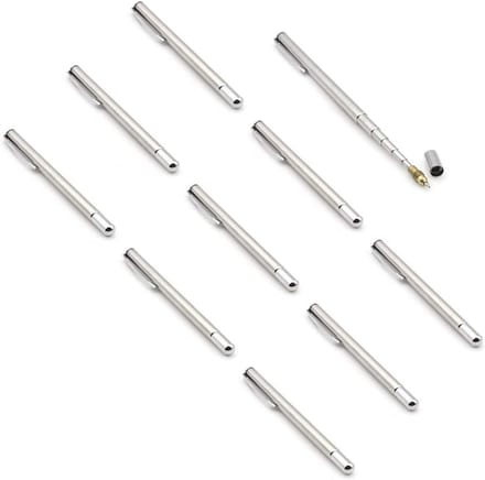 10x Telescopische Presentatiepen Hand Pointer Uitschuifbaar RVS voor Klaslokaal en Whiteboard