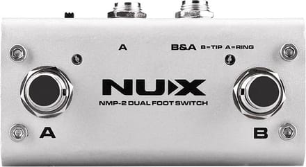 NUX NMP-2 universal dual footswitch, with latch and momentary mode switch