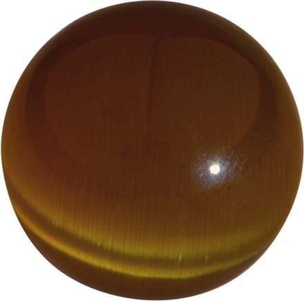 Quiges Verwisselbaar Bolletje Cateye Bruin 18mm - 18B006