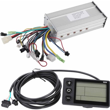 Panneau d'affichage LCD étanche Kit de contrôleur sans balais pour vélo électrique Ebike Scooter(1000 W 48 V ) white