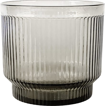 XLBoom Lima Schaal Large - Rond - Glas - Grijs - Ø 21 cm