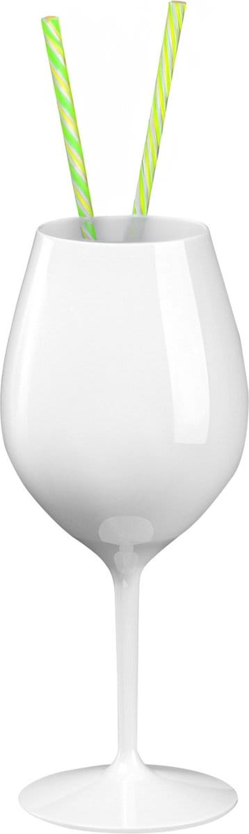 Santex Wijnglas - wit kunststof - 510 ml - onbreekbaar - wijn