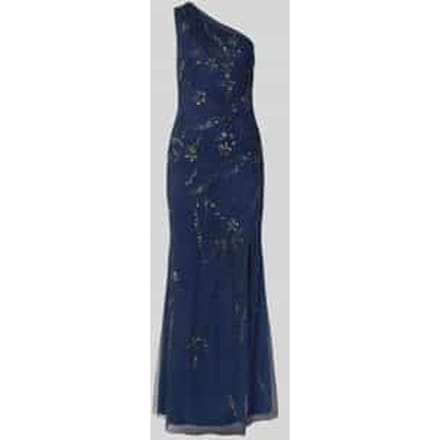 regular fit avondjurk met all-over bloemenmotief logostitching rondom