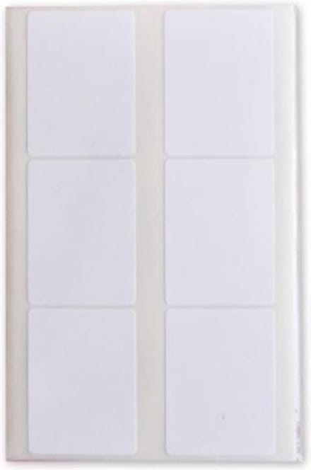Soho Etiketten 40 X 30 Mm Papier Wit 36 Stuks