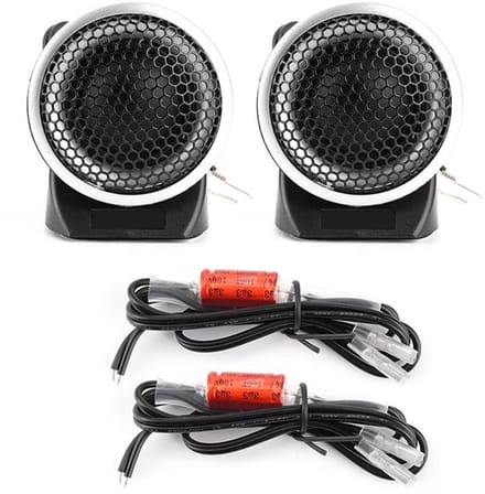 Dailygoody - Tweeter Luidsprekers - 150W Audio - Mini Hoorn - Zwart +