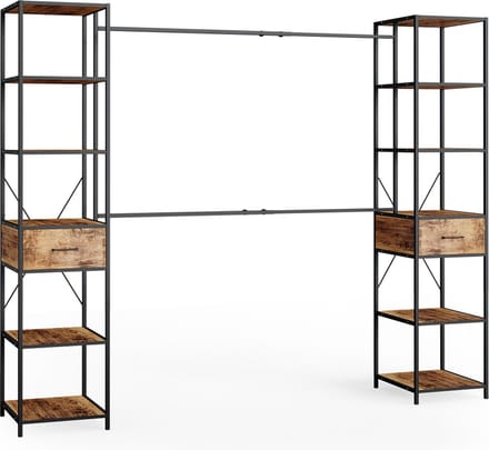 Vicco Fyrk Kledingopslagkast – 180 x 187 cm Eiken rustiek