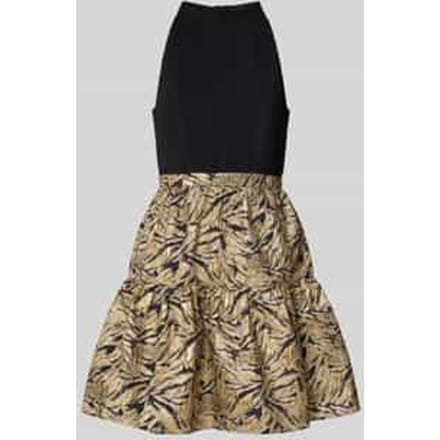 Cocktailjurk in 2-in-1-look.