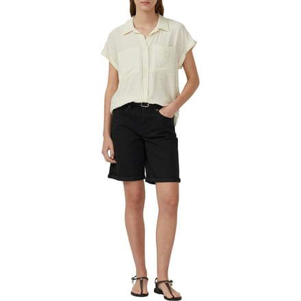 s.Oliver - female - Blouse van een gestructureerde viscosemix met opgestikte zak