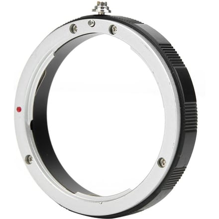 Bague Adaptatrice d'Objectif pour Objectif SLR à Monture Canon EOS vers Interface Filetée M60*0.75 white