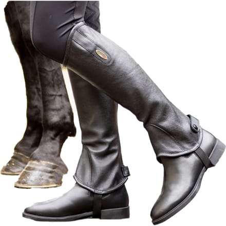Brogini Volwassen uniseks Vicenza Grain Leather Gaiters (Bruin)
