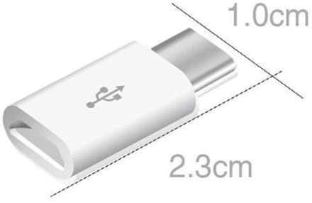 OTRONICÂ® USB-C male naar Micro-USB female adapter wit