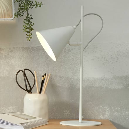it's about RoMi Tafellamp Lisbon - Wit - 18x29x50.5cm - Modern