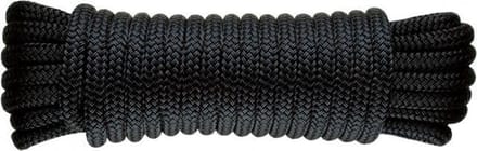 Luxe landvast U-rope 12mmx12m - Zwart