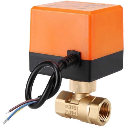 AC 220V messing elektrische gemotoriseerde kogelkraan 2-weg 3?Draad 1.6Mpa Draad DN15 DN15