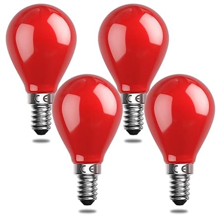 E14 Rode LED Lamp 4W - Ideaal voor Halloween, Kerst en Feestjes