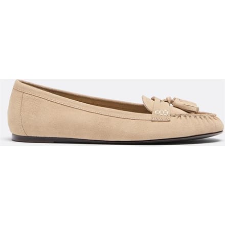 Stradivarius Leren mocassins met kwastjes  BEIGE 36