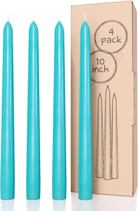 Set van 4 Tapsche Kaarsen 25cm - Druipvrije en Ongeparfumeerde Dinerkaarsen