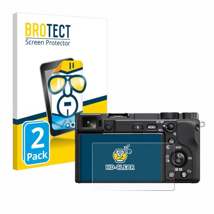 BROTECT - Screenprotector voor Sony Alpha 6400 / 6400A - Folie Beschermfolie transparant 2 Stuks
